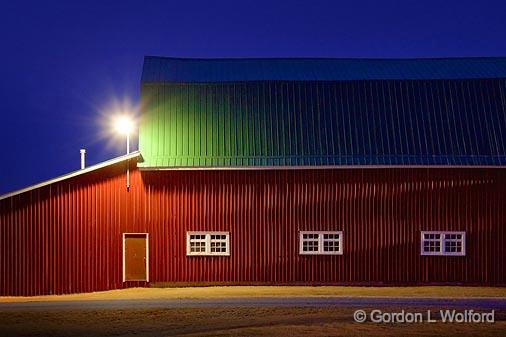 Red Barn In First Light_15228.jpg - Photographed at Ottawa, Ontario - the capital of Canada.